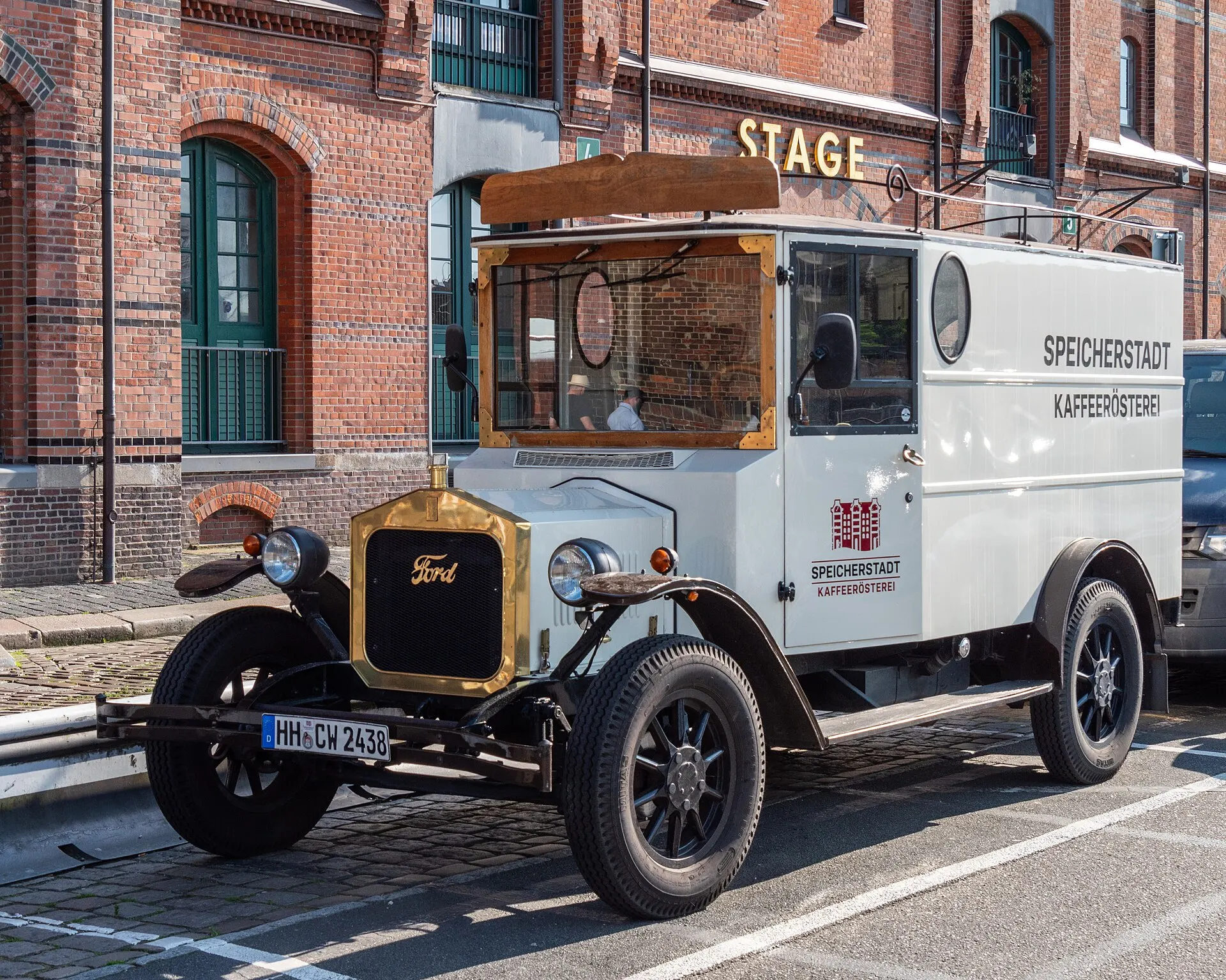 Ford Model A delivery van from the Speicherstadt coffee roasting plant in Hamburg